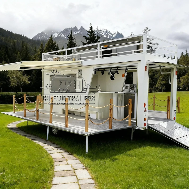 

Многофункциональный прицеп-фудтрак CN: передвижная сцена, мобильный бар, торговая точка, выставочный прицеп для мероприятий на открытом воздухе