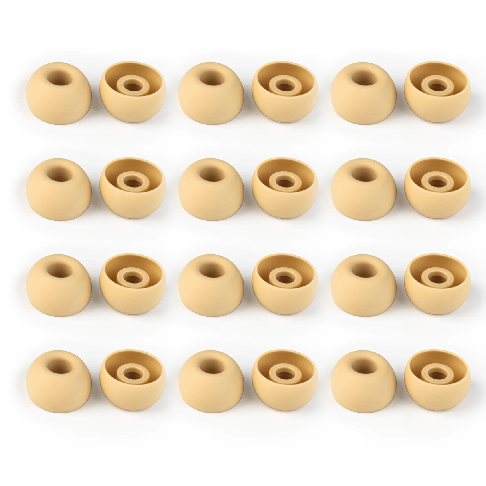 KBEAR Kaffee-Ohrstöpsel (S/M/L/XS), weiche Silikon-Ersatz-Ohrstöpsel, transparente Kaffee-Ohrhörer, Ersatz-Ohrpolster für KBEAR KZ-Kopfhörer