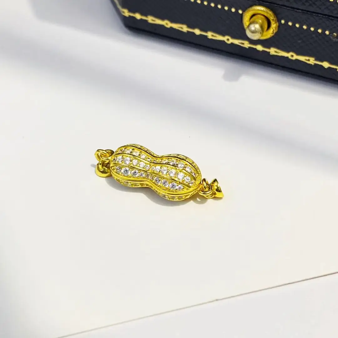 Wholesale DIY 925 Sterling Silver Pendant Necklace Bracelet Clasp Hook Accessories for 8-12mm Pearls 5pcs/lot