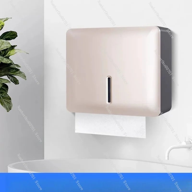 Punch-Free Wall Mount Paper Hand Towel Box, Multi-scene Tissue Dispenser for Home Bathroom, Hotel Toilet & Public Washroom Use