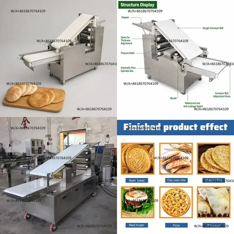 Automatic Shawarma Lavash Naan Chapati Roti Make Maker Lebanese Arabic Pita Bread Machine Arabic Flatbread Oven Production