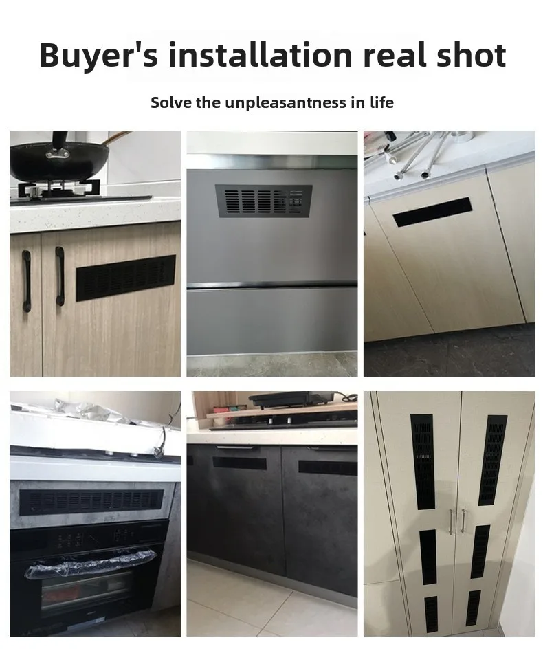 Breite 100/150/200mm Lüftungsgitter aus Aluminiumlegierung, atmungsaktives Netz, Länge 100-500mm, Schrank-Lüftungsnetz, Lochabdeckung, Hardware – Detail 14