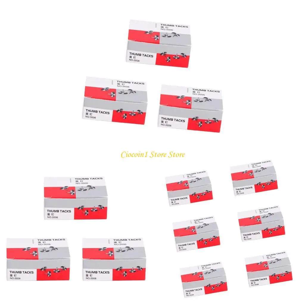 A3PC Metal Thumbtacks Push Pin Papan Pemberitahuan Cork Tacks Tacks Drawing Pin