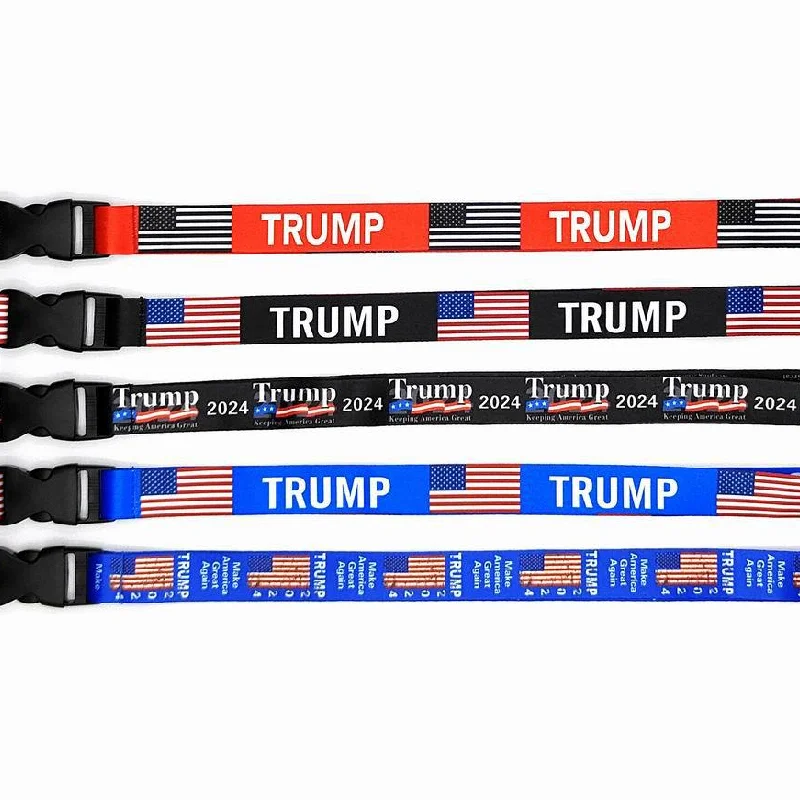 

Trump Keys Neck Strap lanyard Straps Clothing Cellphone Chain ID cards Holder Detachable Buckle Lanyards Gift