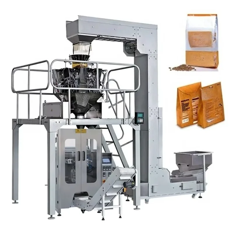 Customized Fully Automatic Vertical Weighing Packing Machine 2kg 5kg 10kg Vacuum Sealing Packaging Equipment