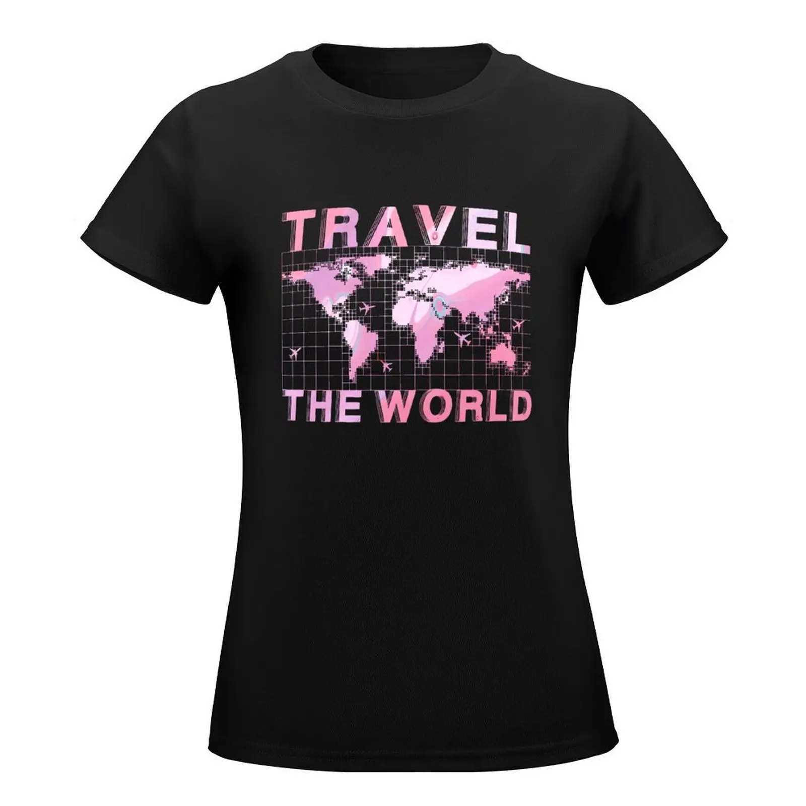 Female World Traveler T-Shirt quick drying graphics heavyweights white t-shirts for Women