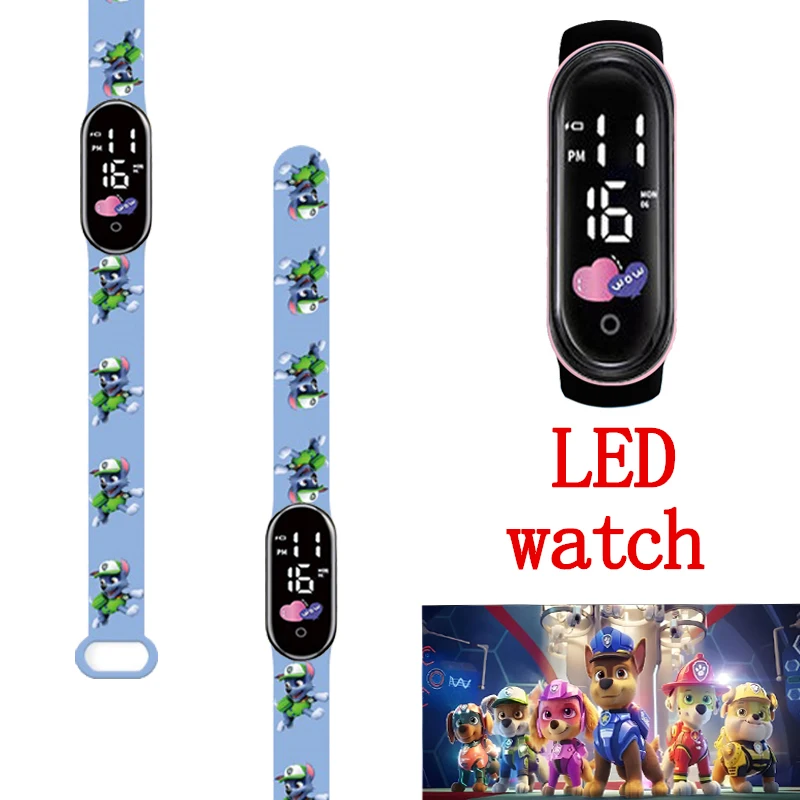 PAW Patrol Children LED Watch Casual Fashion Sport Bracelet Girls Boys Watches Silicone Smart Touch Screen Kids Electronic Watch