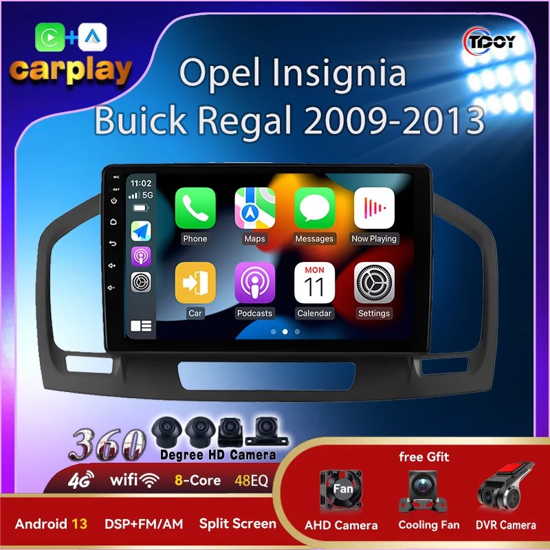 

Autoradio 360 Function Car Radio Android 15 Player For Opel Insignia Buick Regal 2009-2013 Car Stereo DSP Subwoofer Video WIFI
