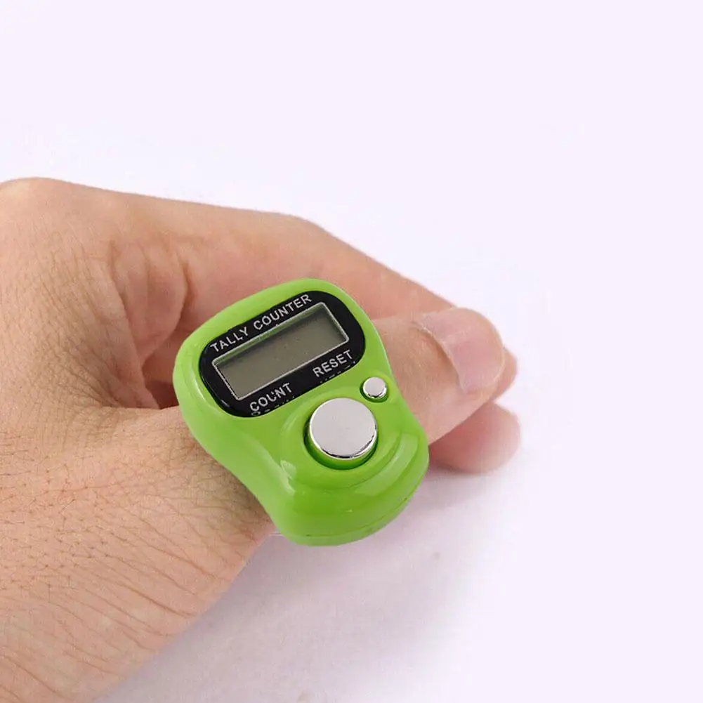Mini Electronic Finger Counter Hand Tally Clicker Counter Ring Digital Counters Knitting Row Counter New image 3