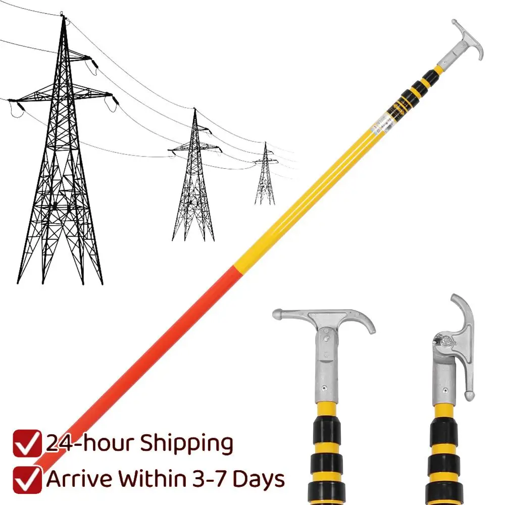 

220KV 6m 4 Sections High Voltage Insulation Equipment Electrician Insulation Operating Poles for Electric Power Maintenance