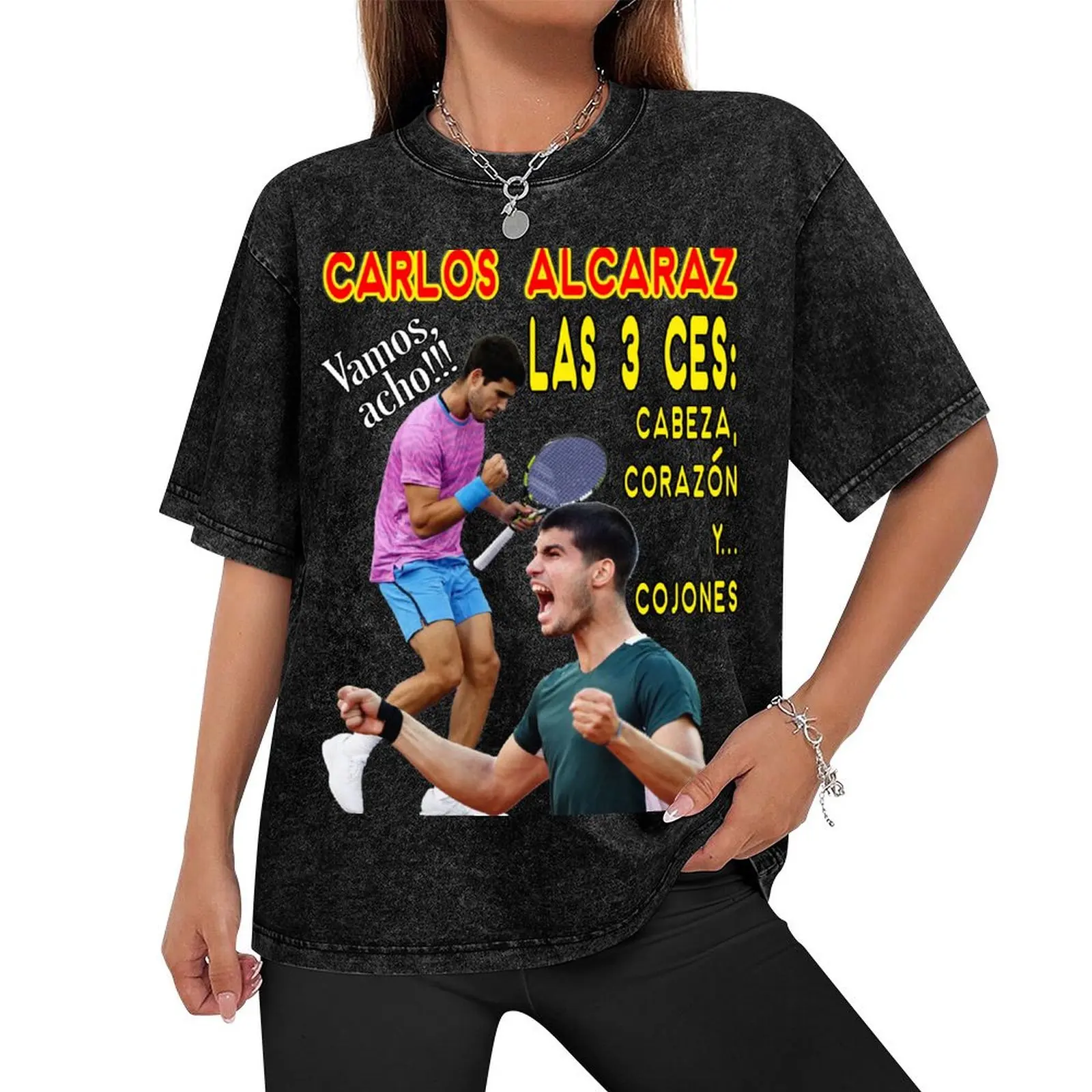 The three C's of Carlitos Alcaraz T-Shirt Anime t-shirt Personalized t-shirt graphic shirts t shirt men