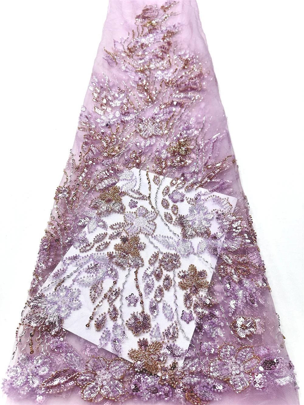 

Pink African Beaded Lace Fabric 2025 High Quality Nigerian Sequins French Tulle Fabrics Material For Wedding Party Dress Women