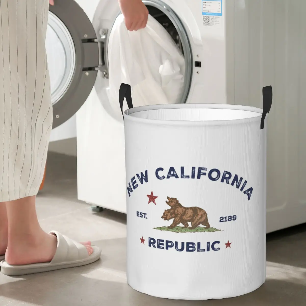 

Складные корзины для белья New California Republic NCR, корзина для хранения грязной одежды, игрушек, большая водонепроницаемая сумка