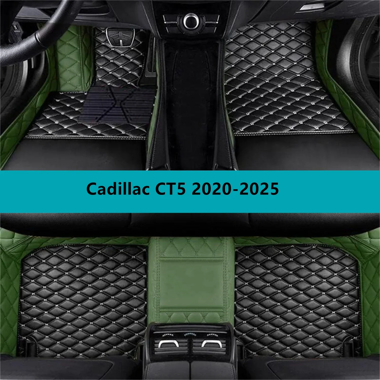

Полный комплект автомобильных ковриков для Cadillac CT5 2020-2025, кожаные коврики для автомобилей, коврики, автомобильные аксессуары
