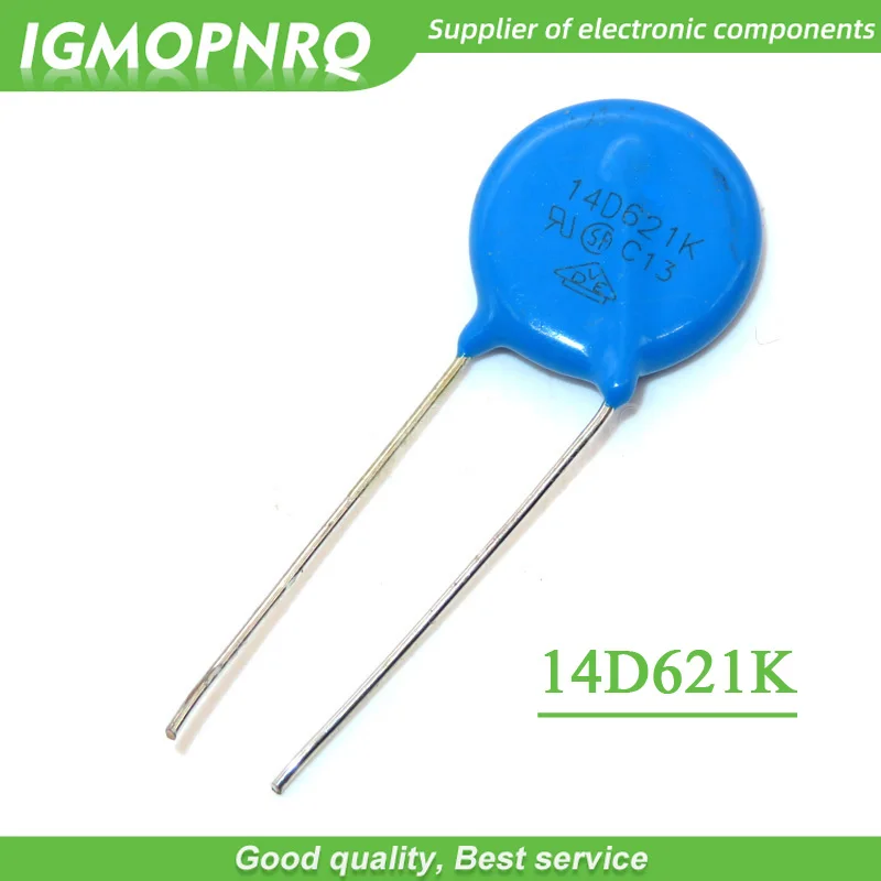 10PCS 621K Piezoresistor 14D621K 620V Varistor Resistor IGMOPNRQ