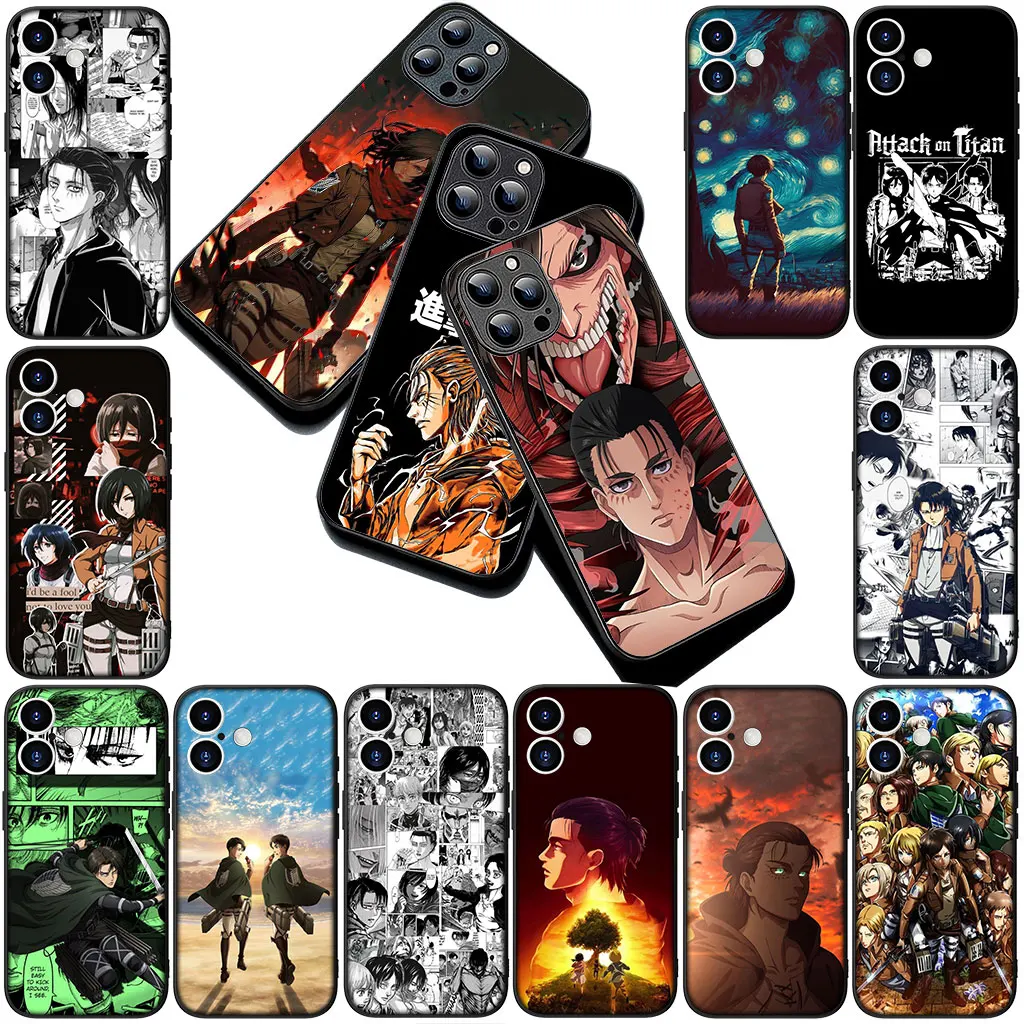 Чехол Levi Cartoon Attack on Titan Eren Jaeger для Motorola Moto G22 G23 G32 G53 G60 G72 G64 G20 G8 G9 Plus Power E13 E20 E32