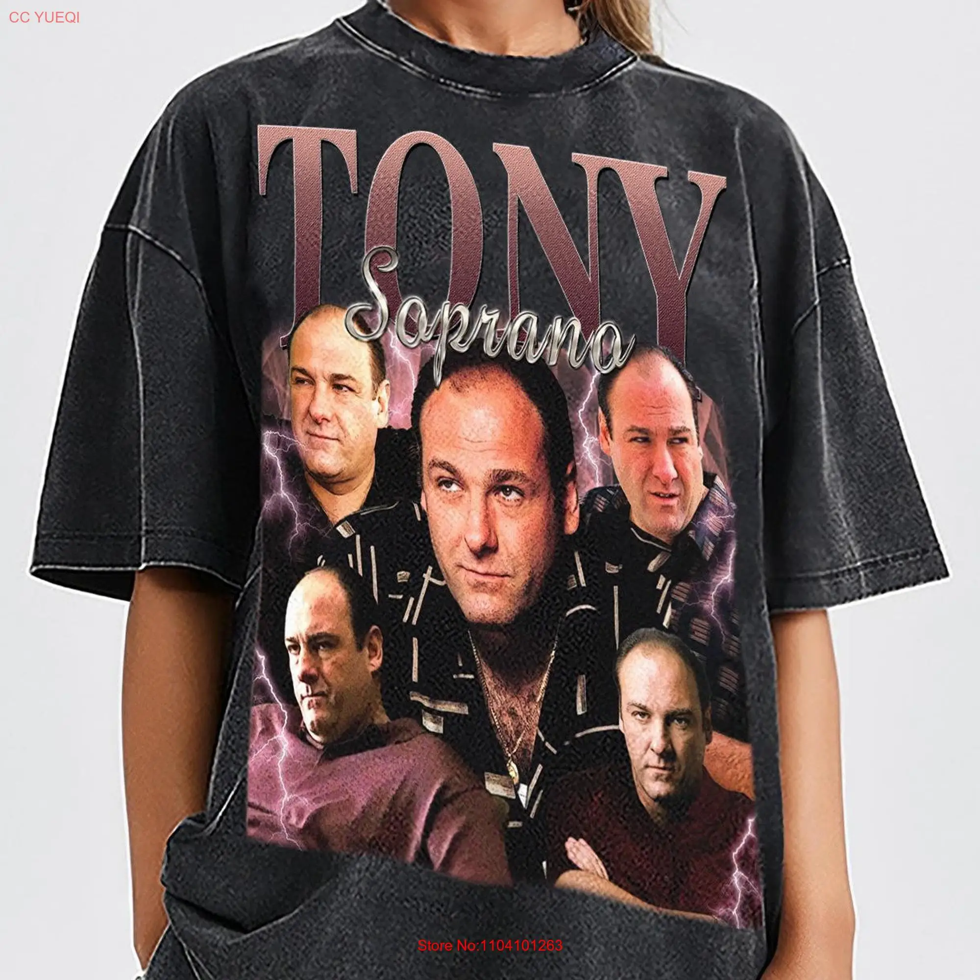 Tony Soprano The Sopranos Vintage T Shirt For Women and Man Bootleg Retro 90's Fans Washed  long or short sleeves