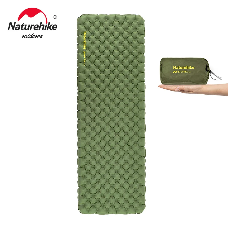 Naturehike 4.6 R Value Ultralight Air Mattress Camping Hiking Climbing Sleeping Pad Outdoor Inflatable Mat Cushion Travel Bed