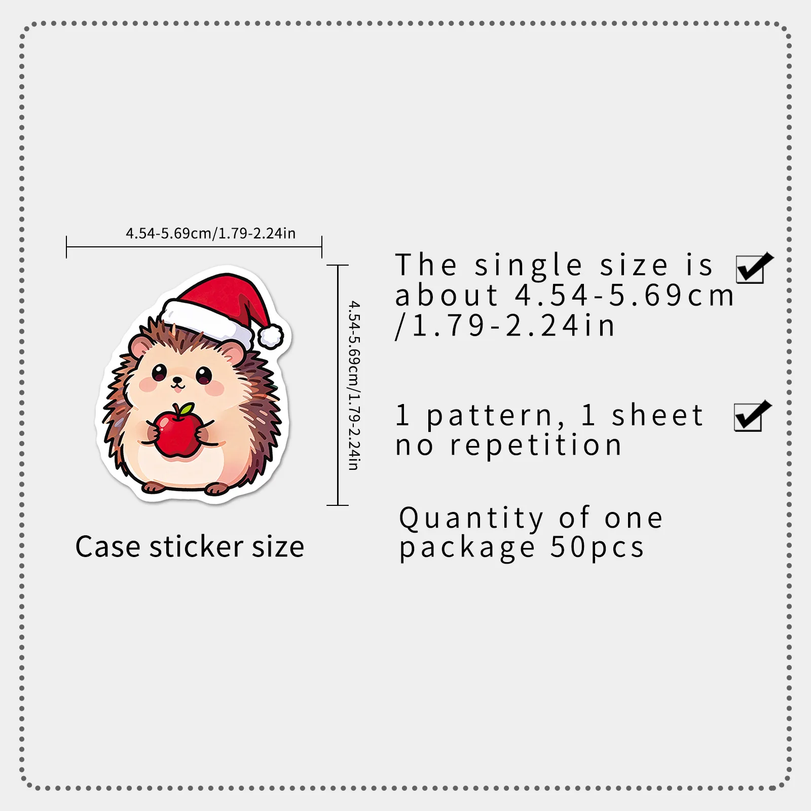 50/100 قطعة ملصقات القنفذ الكرتون لطيف الحيوان متعة مقاوم للماء الديكور القرطاسية الكمبيوتر كوب ماء ملصقات صناعة يدوية