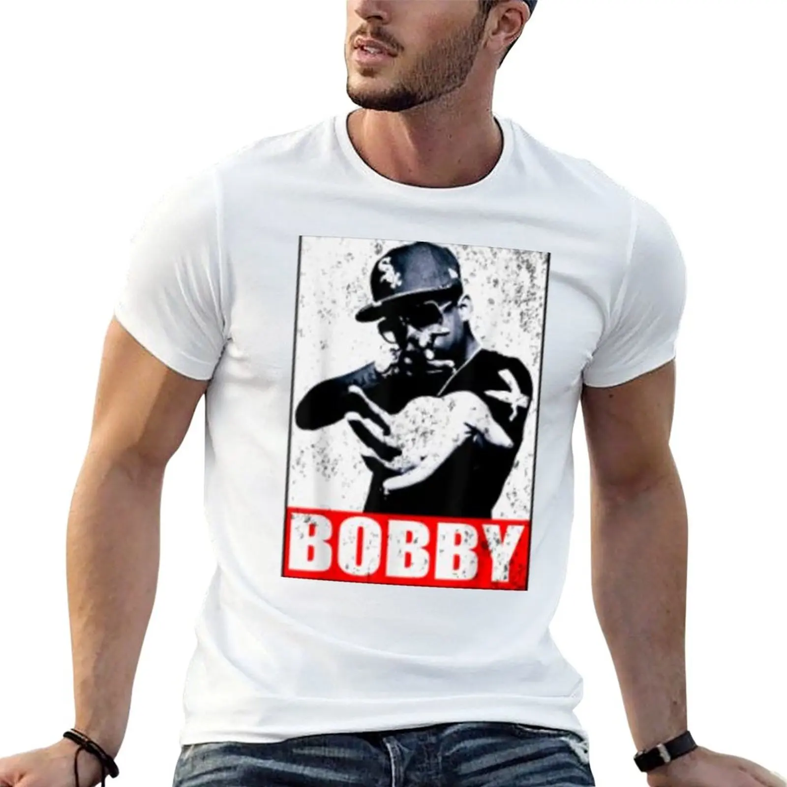 Футболка Бобби-шурда, футболка с коротким рукавом, Мужская одежда, футболка оверсайз, облегающие футболки для мужчин