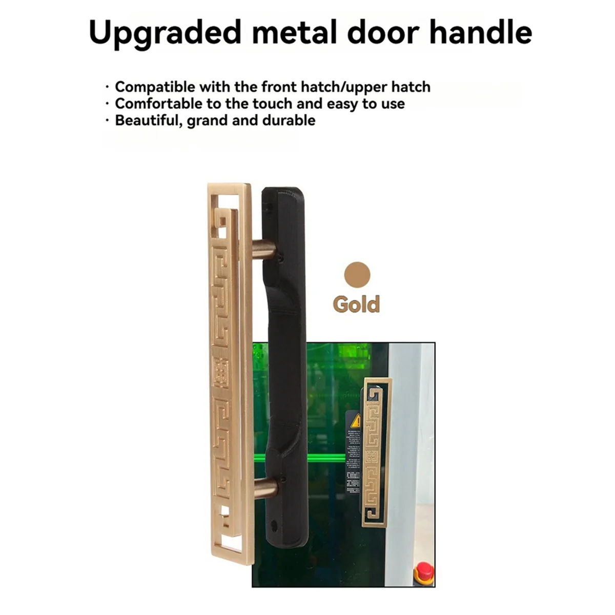 AA98 For H2D 3D Printer Accessories Machine Door Handle Switch Handle Upgrade Metal Version Switch Door Handle