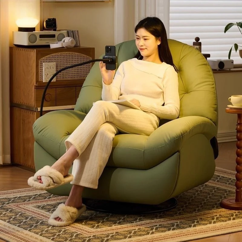 Lazy sofa multi-functional adult rotatable living room light luxury leisure electric single gypsy rocking chair