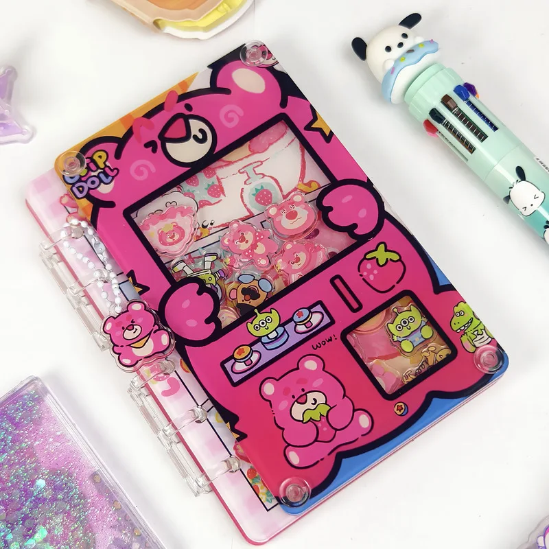 Buku Catatan Akrilik Crayon Shin-Chan Shake Dengan Notepad Kartun DIY yang Dapat Dilepas - Hadiah Kejutan Unik Untuk Teman Dan Hadiah Pelajar