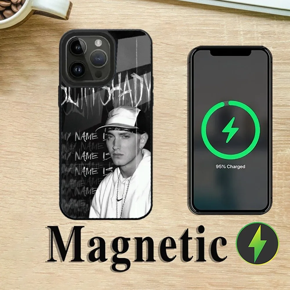 Rapper E-Eminem Phone Case For iPhone 16,15,14,13,12,11,Plus,Pro,Max Mini Magsafe Magnetic Wireless Charging