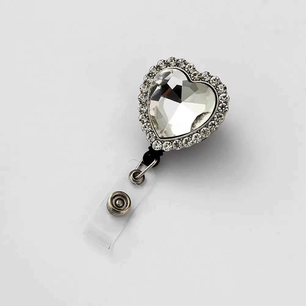 Retractable Badge Holder Reel Made of Premium Alloy Swivel Clip Design for Nurses Security Staff Factory Workers Belt Wallet