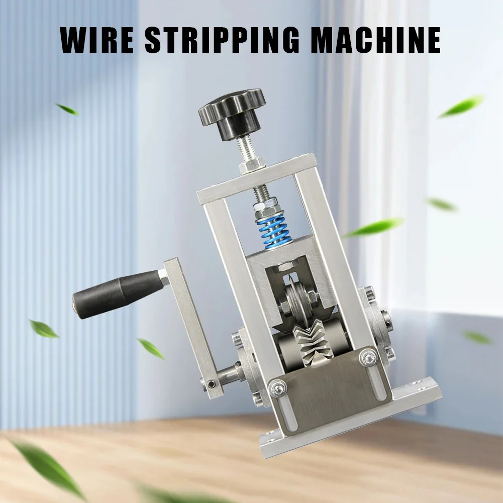 Wire Stripping Machine Portable Manual Wire Stripper with Hand Crank Wire Stripper Machine for Scrap Copper Wire Cable Recycling