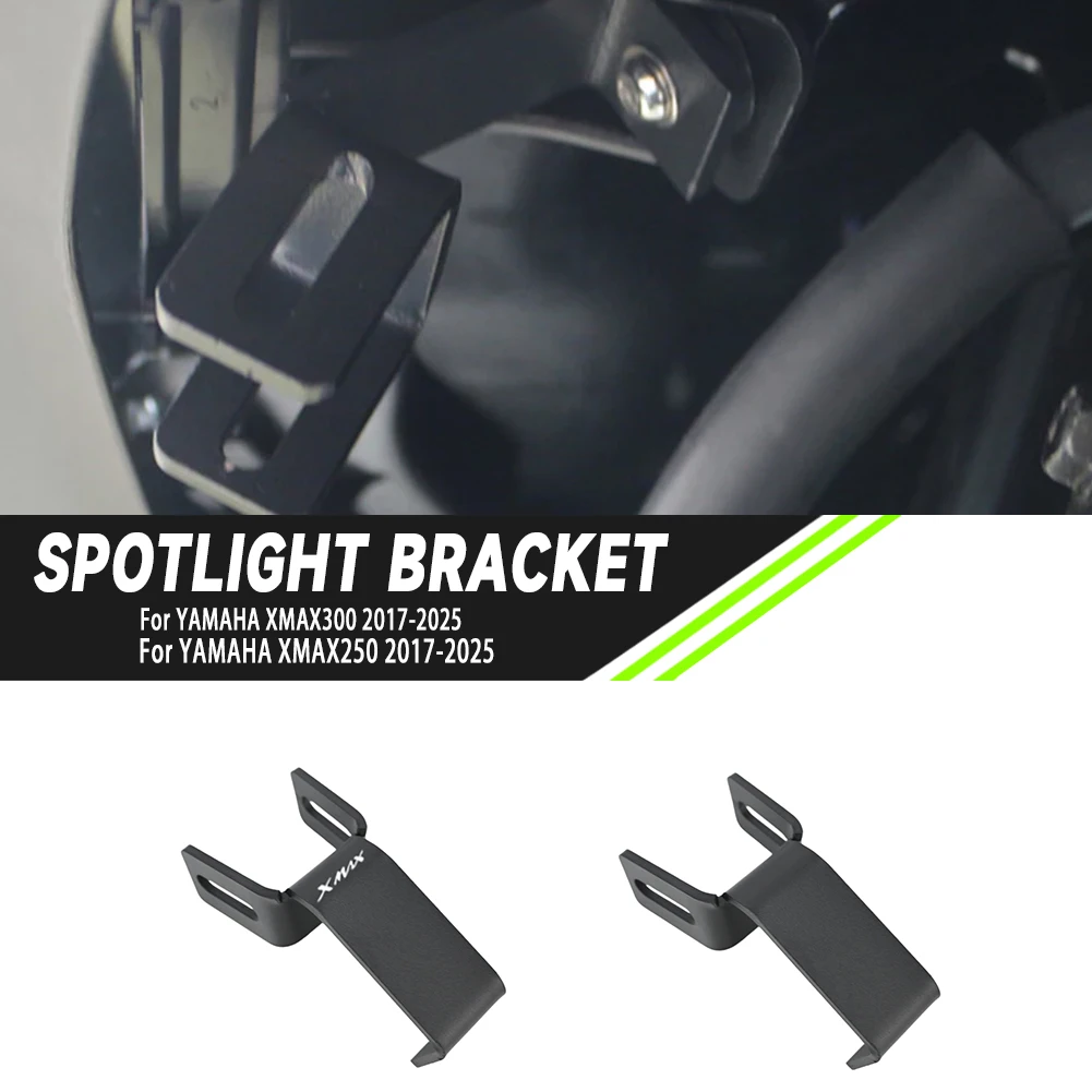 

Для Yamaha XMAX 300 XMAX 250 XMAX 300 250 2017-2024 мотоциклетные противотуманные фары, кронштейн для прожектора, комплект держателей индикатора точечного света