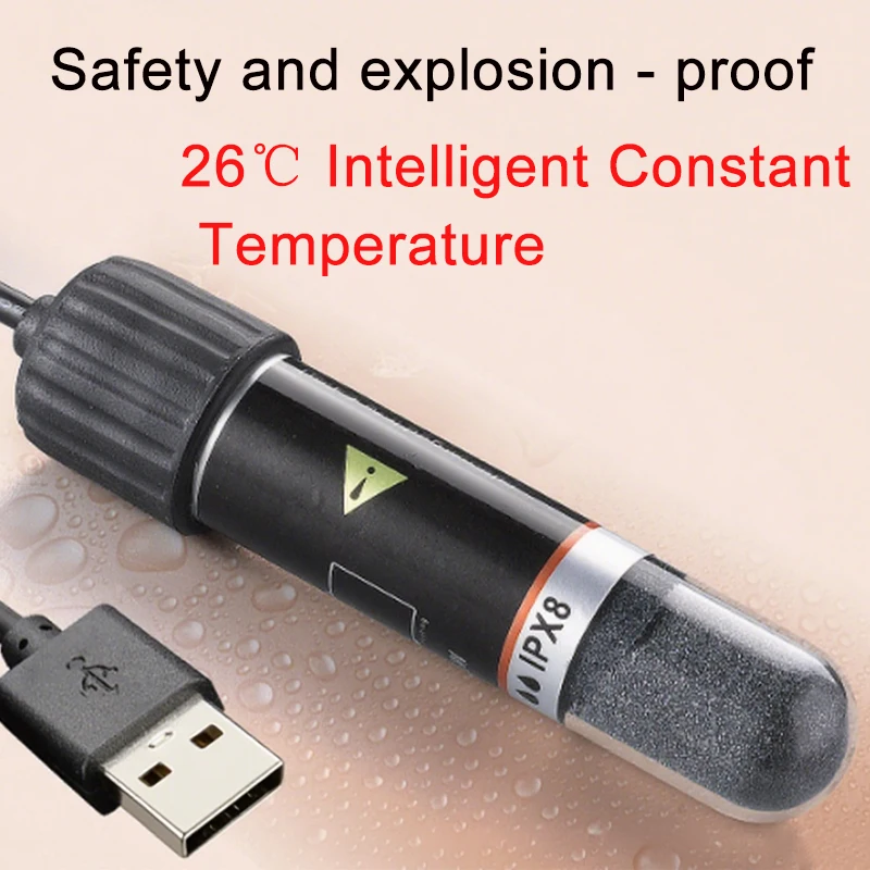 Aquarium Fish Tank submersible Heater Constant Temperature Safe and Explosion for Freshwater and Marine Aquariums 10W 5V