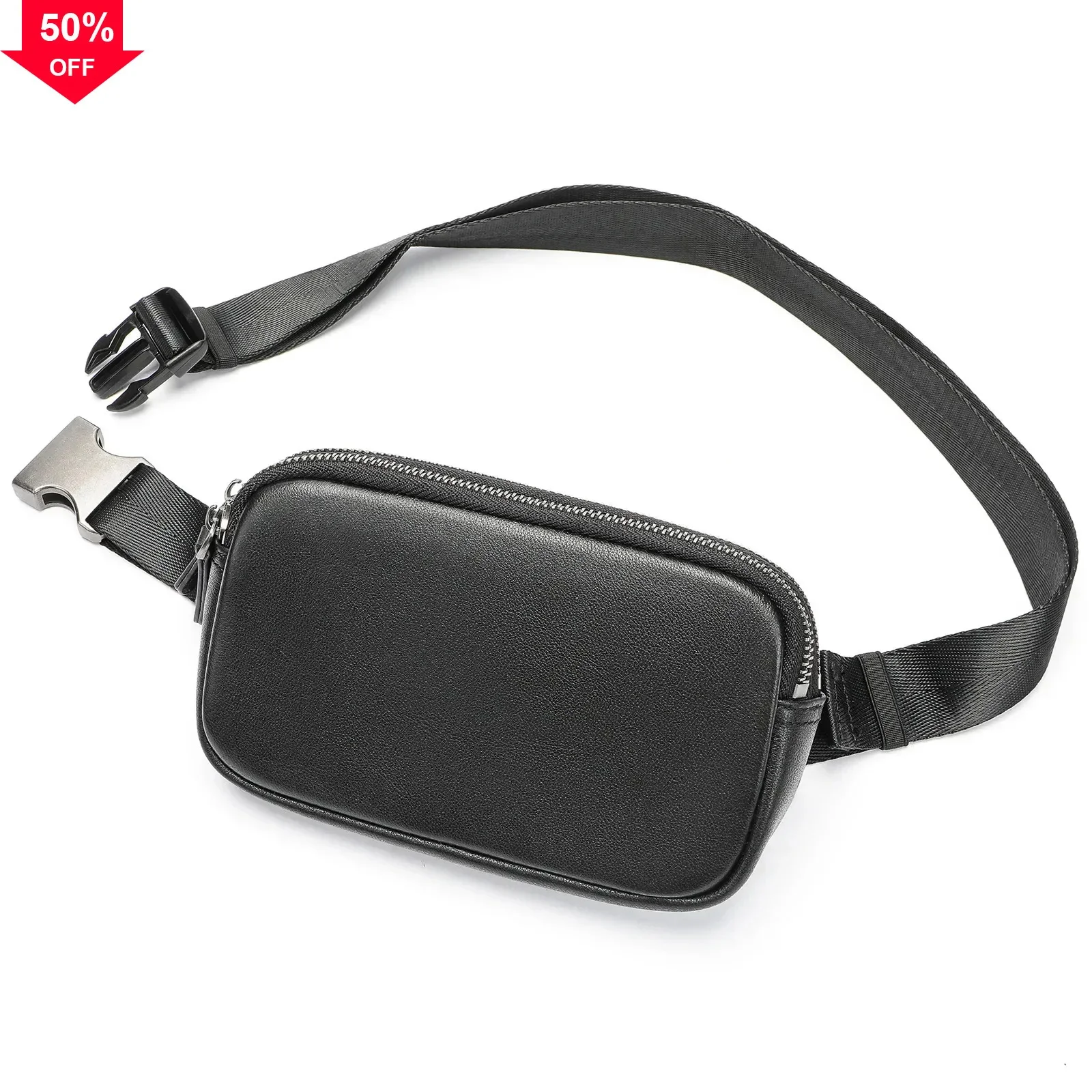 

Chest Phone Genuine Leather Fanny Male Small Pack Waist Men Belt Pouch Shoulder Bag
