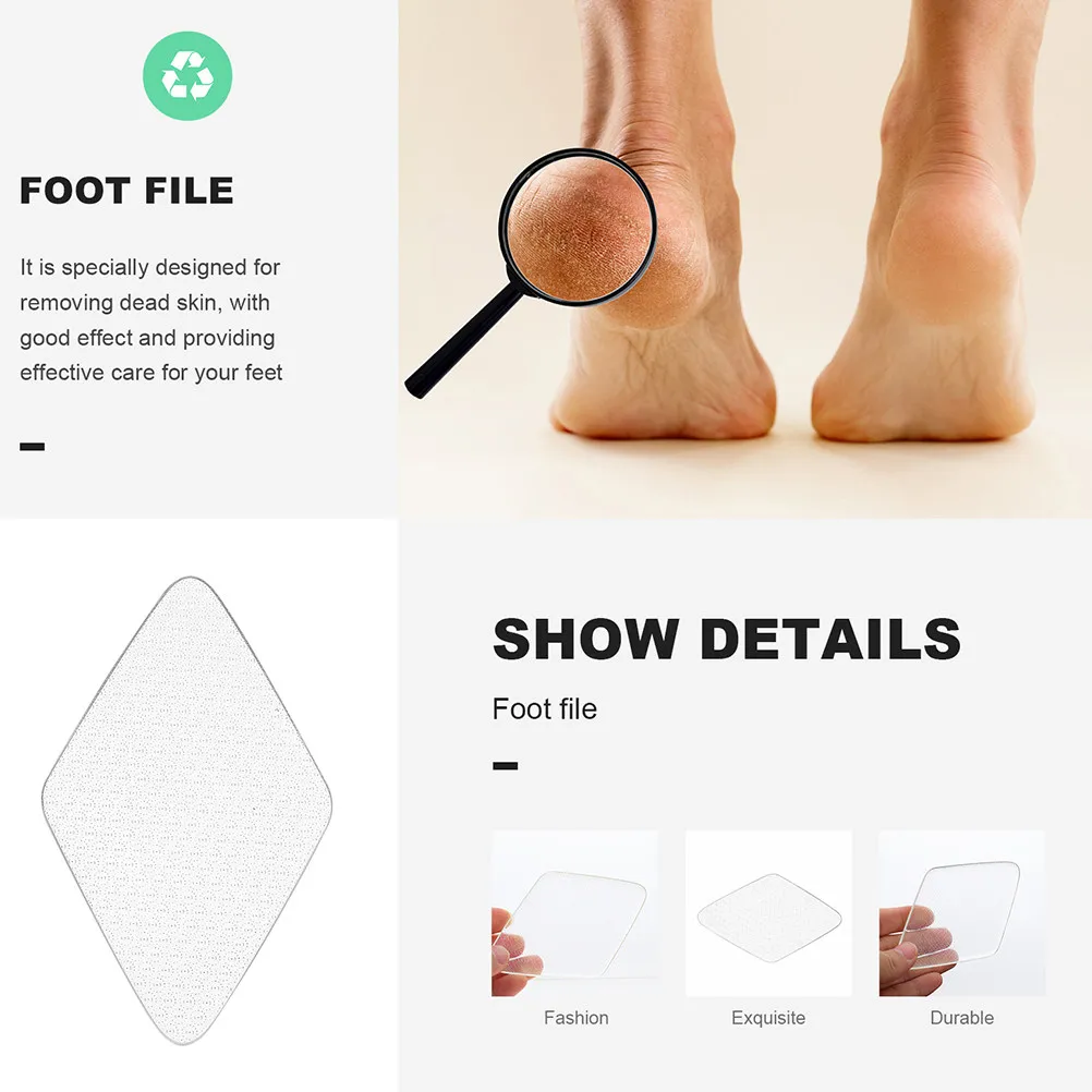 

Набор из 2-х ручных стеклянных пилок-скраберов для ног для удаления омертвевшей кожи и мозолей, инструмент для ухода за стопами и сглаживания кожи