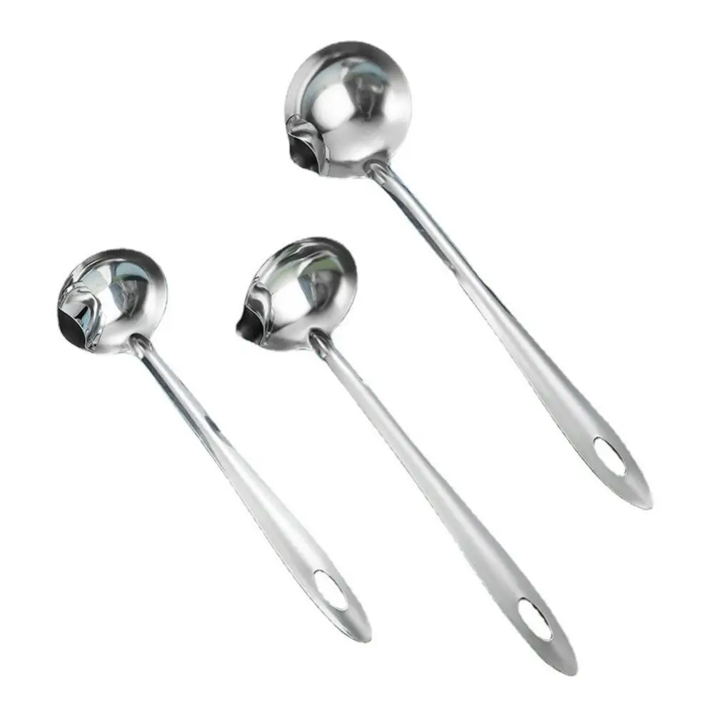 Oil Soup Separate Spoon Colander Strainer Stainless Oil Ladl| Filter Leaking Spoon Soup Ladle Kitchen Tools view 5