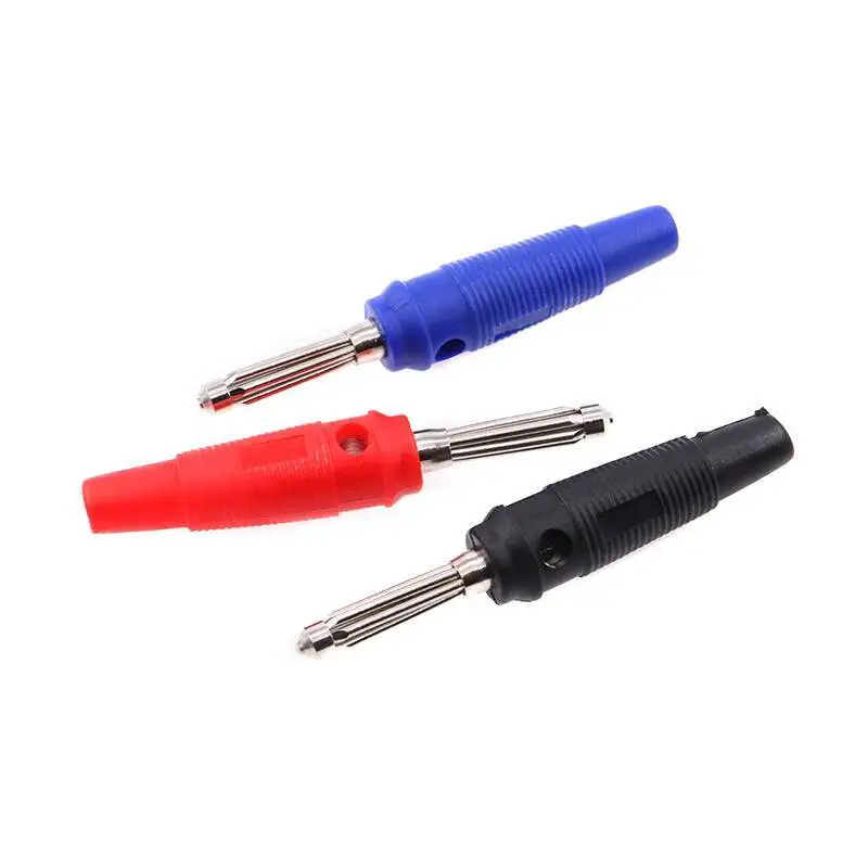 1 Stück 4mm Reines Kupfer Vernickelte Bananenstecker, Lötlos, Laternen-Typ, Männlich, 32A Hochstrom, Siebenteiliger Lautsprecherstecker – Detail 3