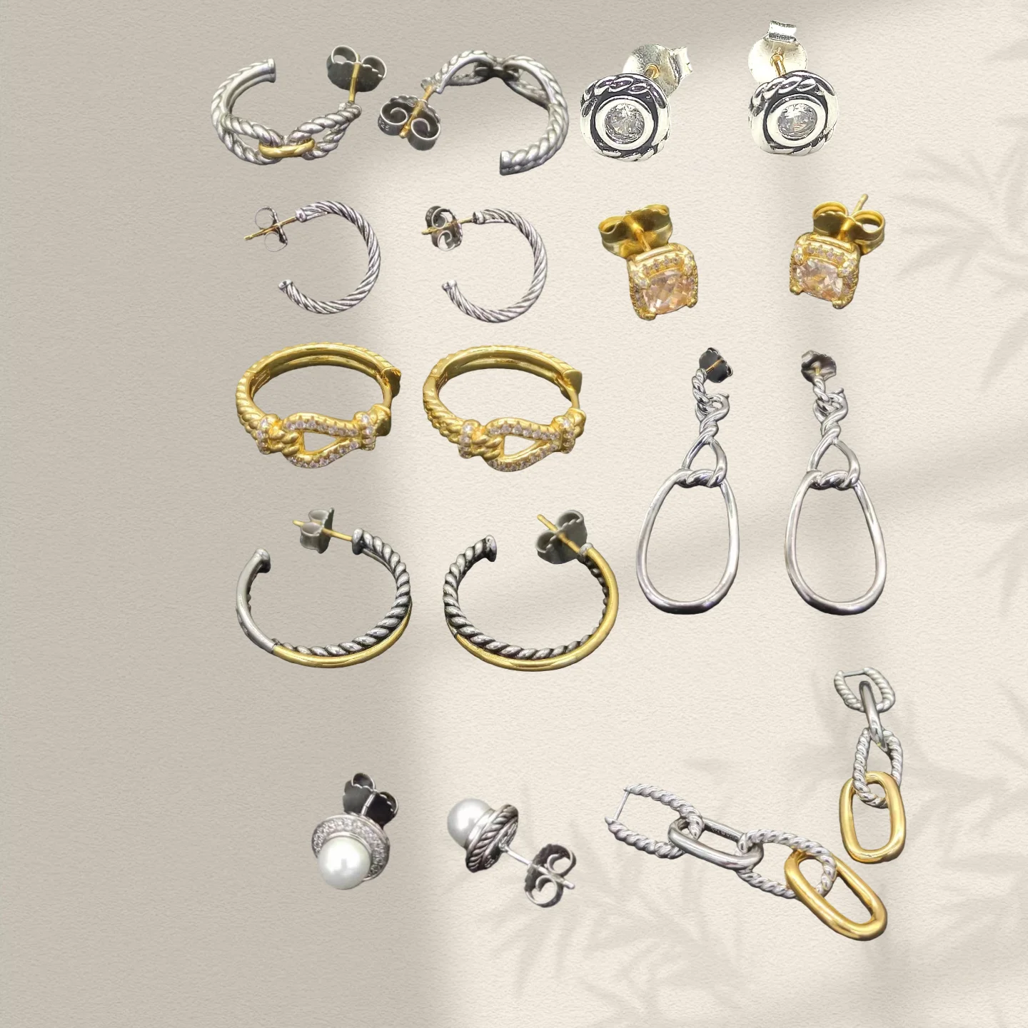 

YK 2025 new gold color button wire hoop earrings neutral fashion personality simple trend retro luxury jewelry gift