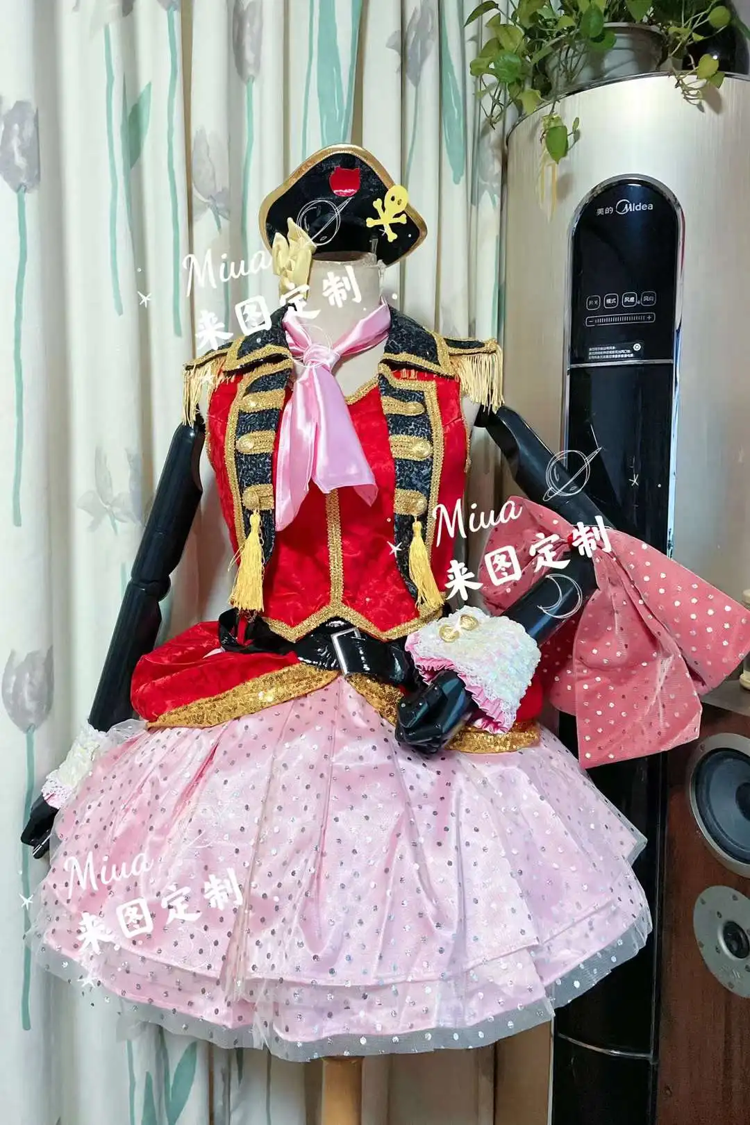 COS-KiKi [Customized] Anime Lovelive Kousaka Honoka Pirate Stage Vesion Gorgeous Uniform Cosplay Costume Halloween Party Outfit