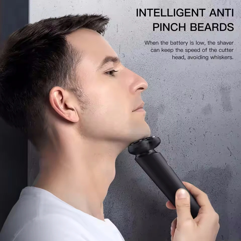 Youpin ENCHEN Victor Blackstone 7 ماكينة حلاقة كهربائية دوارة للرجال شفرة قطاعة مغناطيسية محمولة لحية من النوع C