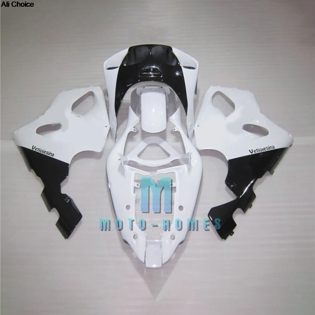 Free Custom Fairing Kit For Kawasaki Ninja ZX7R Black White Fairings Set 1996 1997 1998 1999 2000 2001 2002 ZX 7R Rebuild Bike