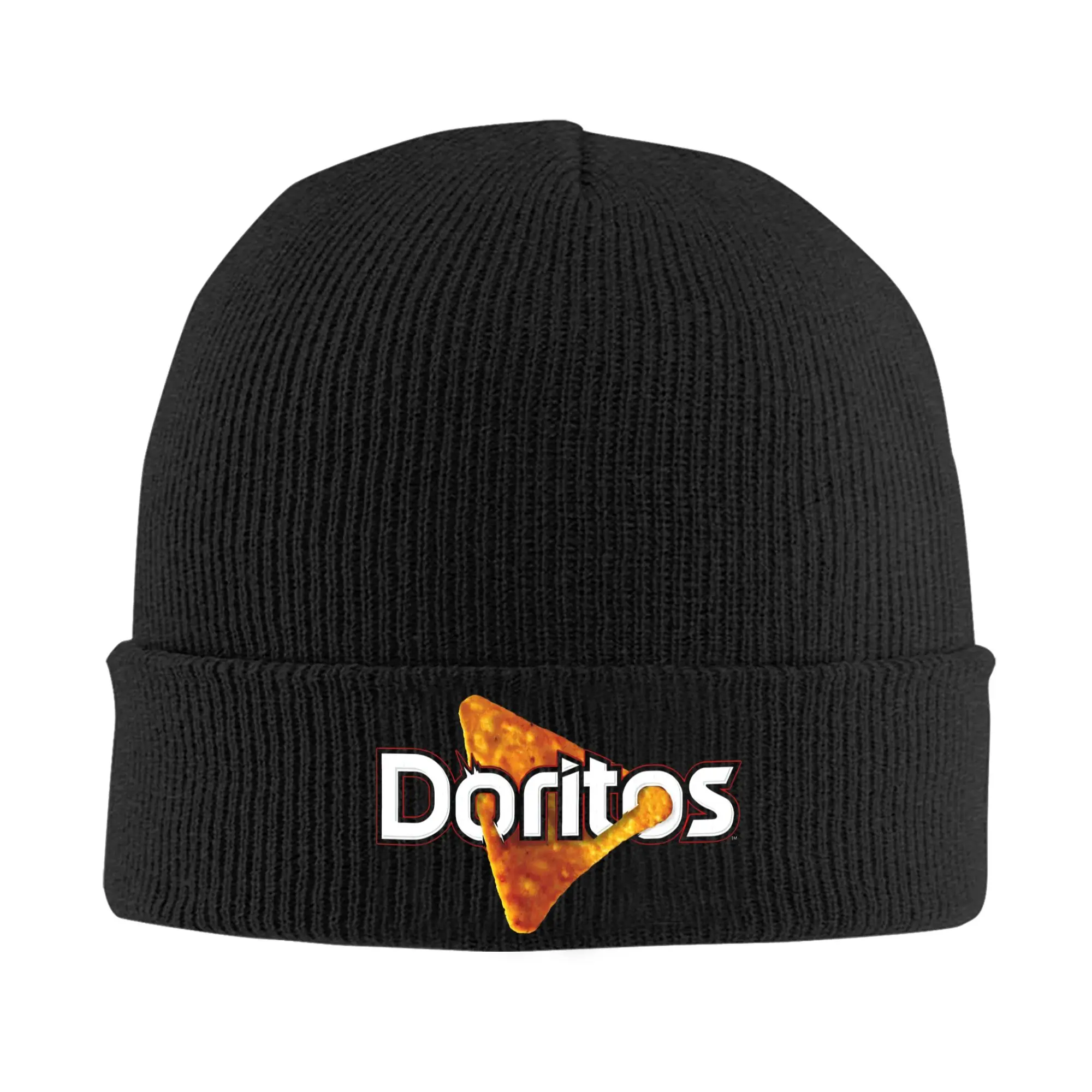 Gorros de punto con diseño de Doritos Tortilla Chips, unisex, para hombre y mujer, gorros para el otoño y actividades al aire libre