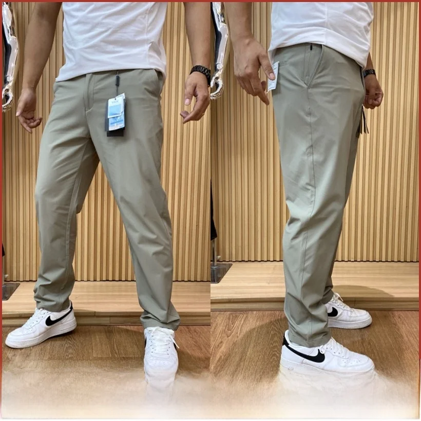 

Итальянские роскошные элитные мужские летние повседневные брюки с прямыми штанинами, подходящие для размеров, тихоя ткань, 3D пошив, дышащая мода