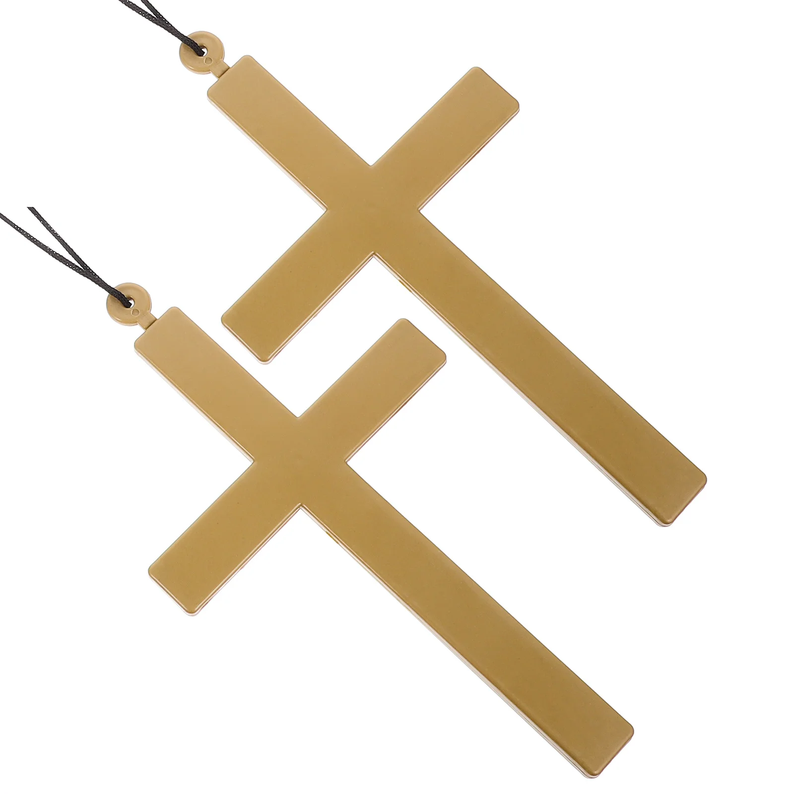 

2Pcs Cross Pendant Large Nun Priest Costume Accessory Halloween Party Cosplay Prop Priest Costume Accessory