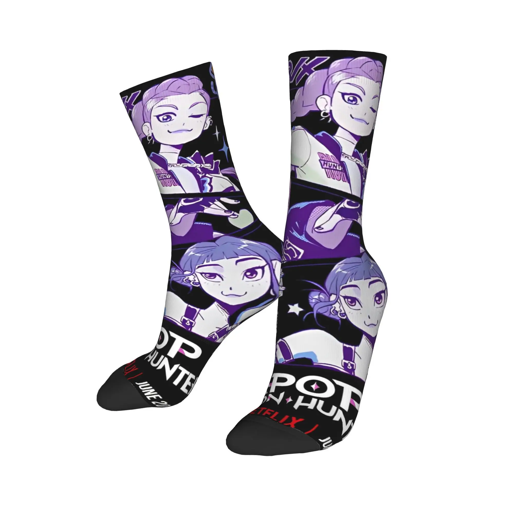 Saja Boys Kpop Demon Hunter calcetines medias de ocio pareja cómodos calcetines para deportes al aire libre diseño de otoño calcetines antideslizantes