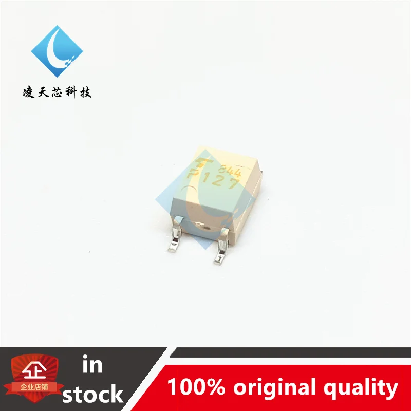 10PCS TLP127 Screen Printed P127  SOP4 Darlington Output Isolation Optocoupler Chip