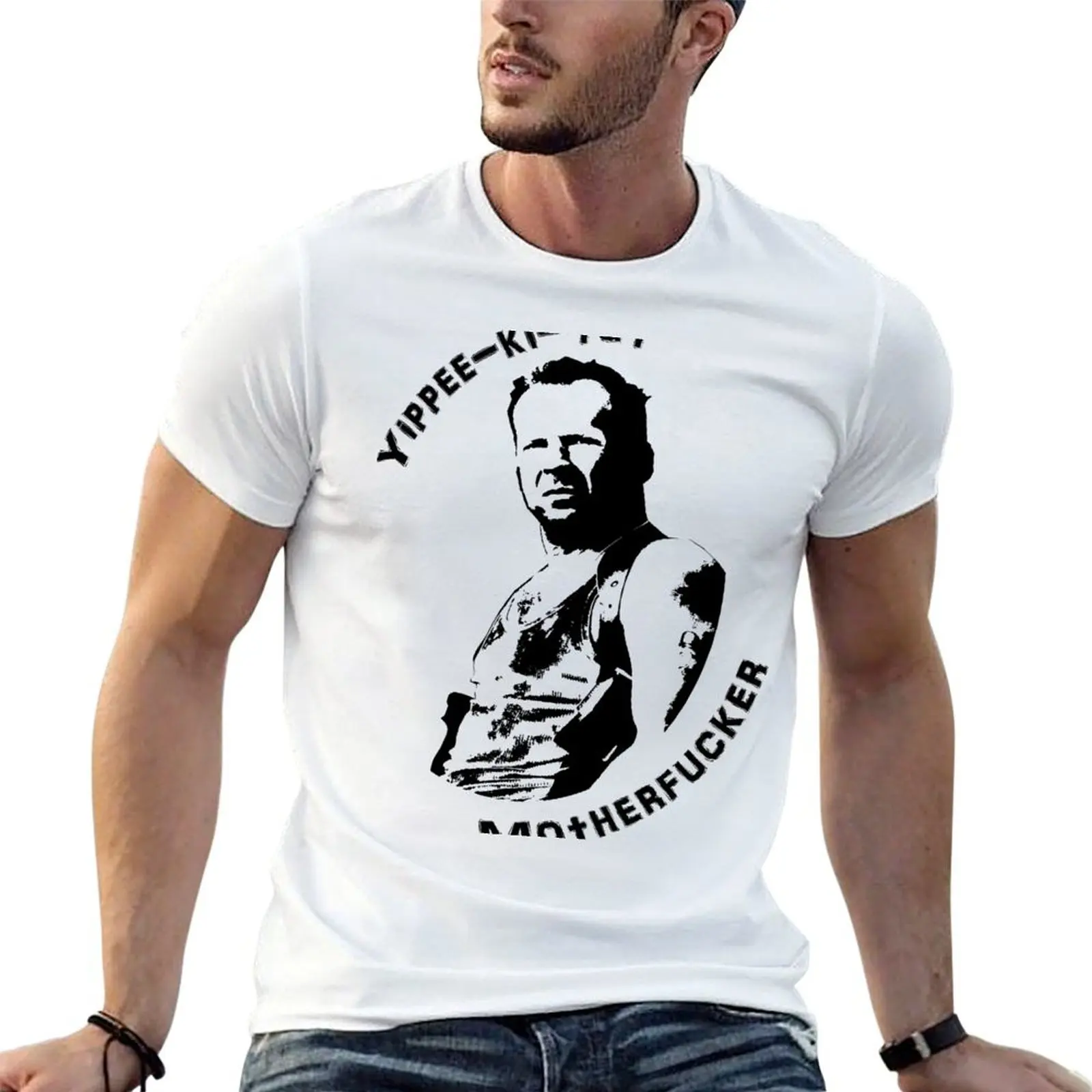 

Футболка Die Hard, дизайнерская мужская футболка, роскошные футболки с аниме для мужчин, футболка