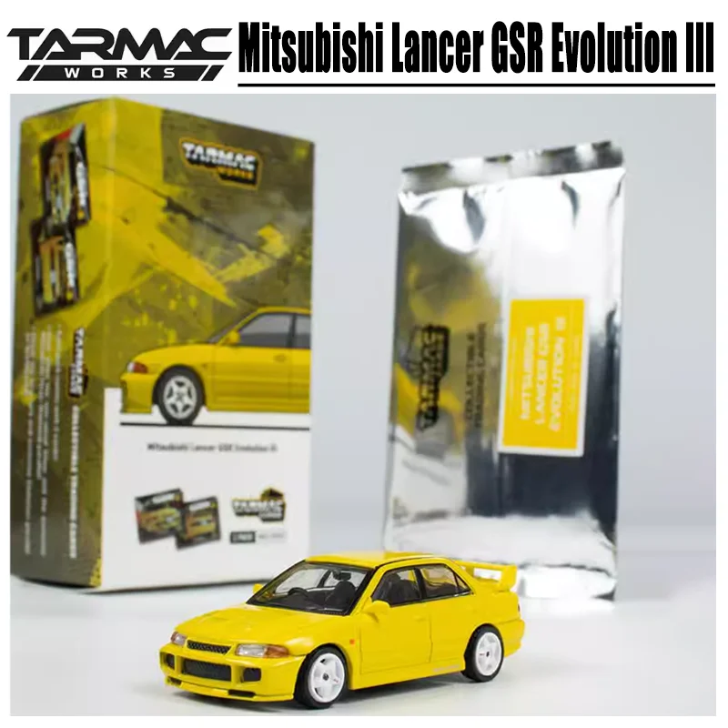 

Tarmac Works 1/64 Mitsubishi Lancer GSR Evolution III Alloy Toy Motor Vehicle Diecast Metal Model Gifts