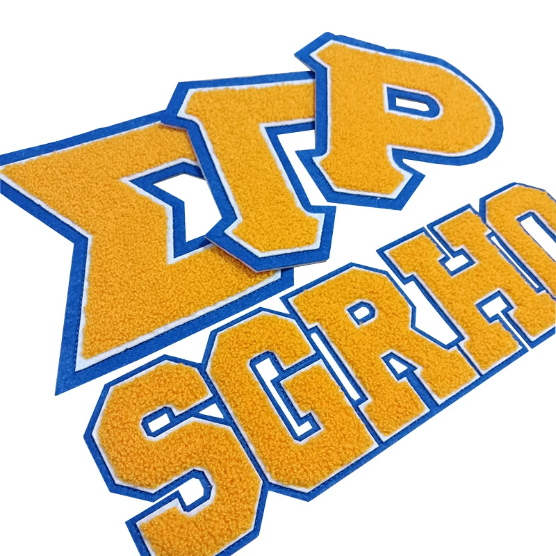 11 INCH Greater Women SGRho Sorority Sigma Gamma Rho Greek Letter Chenille Embroidery Iron on Patches for Jacket Hoodies