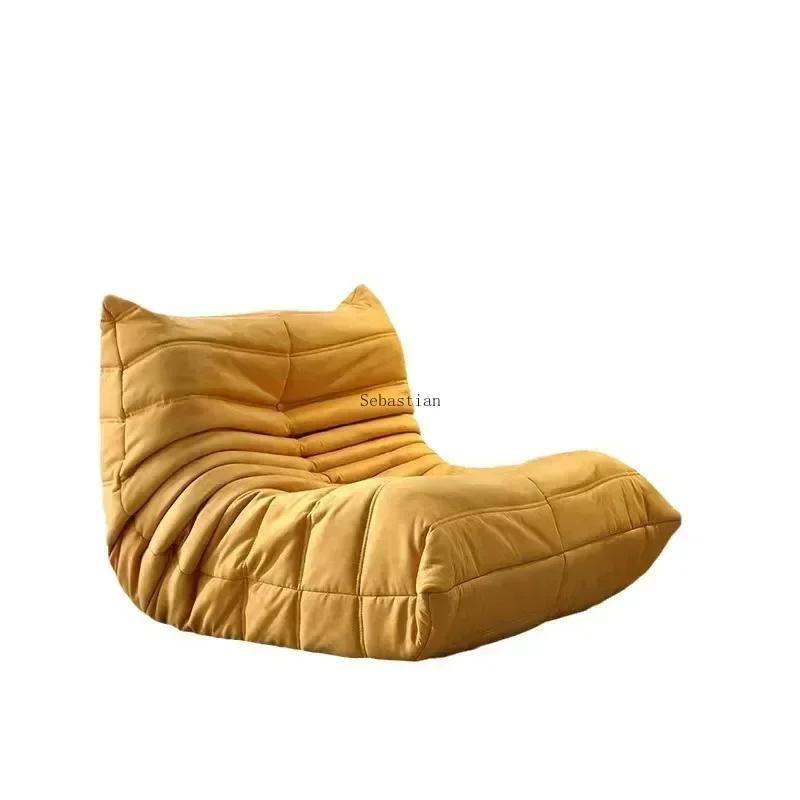 Cat Scratch Leather Nordic Togo Internet Celebrity Couch Bedroom Single Sofa Chair Living Room Suede Leather Can Be Customized