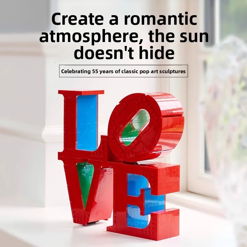 

Новая конструкторская игрушка «Скульптура любви» 2025 года, подарок для девочек на День святого Валентина и День рождения, подходит для детей